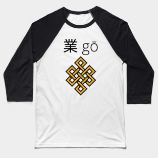 Karma in Japanese. Spiritual Baseball T-Shirt